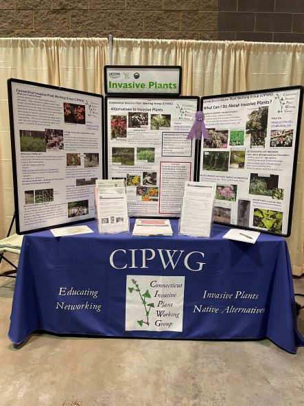 CIPWG's new tablecloth at the CT Flower Show 2023